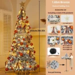 Luminous Foldable Christmas Tree - Customizable PVC Design - Image 5