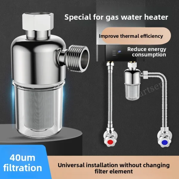 Premium Stainless Steel Water Filter for Clean, Refreshing Showers