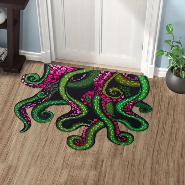 VIKAMA Waterproof Cartoon PVC Floor Mat for Home & Travel