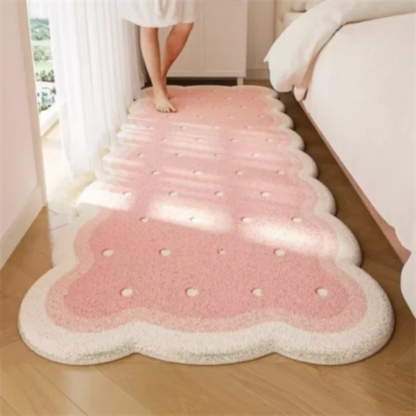 Thicken Plush Carpets for Living Room Pink Girl Bedroom Decor Washable Carpet Fluffy Soft Bedside Floor Mat Anti-slip Lounge Rug