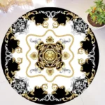 Gold Luxury Round Carpets Living Bedroom Area Rug Room Bedside Chair Mat European Style Home Decor Carpet Tatami Anti-Slip Mat - Image 6