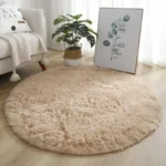 Ultra Soft Plush Round Rug Mat - Fluffy White Carpet for Living Room, Home Decor and Bedroomr, Bedroom and Kids Room - Image 2