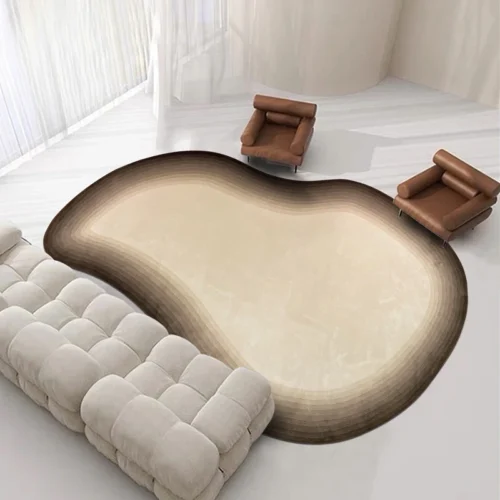 Custom Modern Geometric Rug: Irregular Style, Your Perfect Fit!