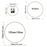 MINISO Pink Minnie Mouse Round Rug for Girls Room Disney Nursery Rug Baby Shower Gift Kids Room Decor Minnie Baby Play Rug - Image 4