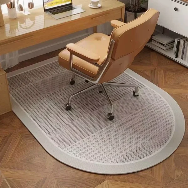 VIKAMA Study Chair Rug Anti-slip and Wear-resistant Floor Protection Pad Office Computer Chair Bedroom Floor Mat Home Decoration