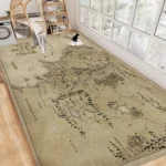 L-Lords Game Rings Retro Rug: Non-Slip Charm for Any Room!