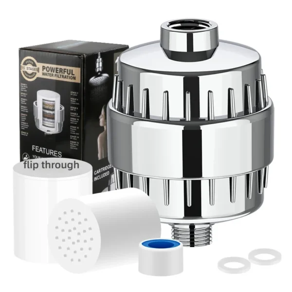 20-Stage Shower Filter: Purify Water, Soften Skin & Hair