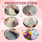 Beginner-Friendly Punch Needle Kit - DIY Coasters Set of 6 - Image 4