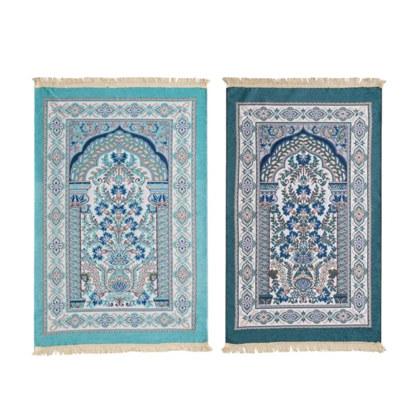 Worship Carpet Area Rug Carpet Accessories Islamic Prayer Rug Muslim Blanket Arabic Kneeling Pad for Temple Travel Room Women