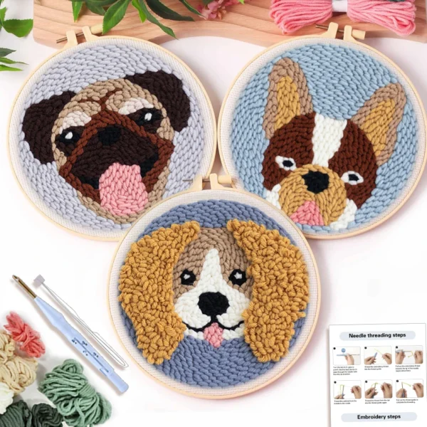 DIY Punch Needle Embroidery Kit for Beginners - Craft Your Art