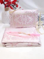 Elegant Floral Muslim Prayer Mat - Comfortable & Anti-Slip - Image 3