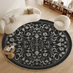 Custom Soft Geometric Rug: Modern Polyester Living Room Decor - Image 2