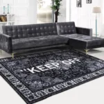 Keep Off Carpet Paisley Living Room Area Rug Carpet Y2k Fashion Design Lounge Rug Black Bedroom Bedside Luxury Carpet Home Decor - Image 2