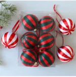6 pcs Eco-Friendly Christmas Ball Set for Elegant Decor - Image 3