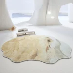 Custom Modern Geometric Rug: Polyester Comfort, Washable Style! - Image 3