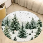 Vibrant Anti-Slip Round Carpet for Home & Travel Comfort - Image 5