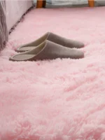 Super Soft Shaggy Carpet for Living Room Bedroom Fluffy Indoor Plush Area Rug Home Furry Floor Mats Kids Nursery Girls Pink Rug - Image 3