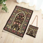 2pcs set Muslims Prayer Rugs With Bag Polyester Portable Blanket Islamic Mat with Tassels Travel Blanket Prayer Mat - Image 4
