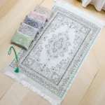 Elegant Floral Muslim Prayer Mat - Comfortable & Anti-Slip