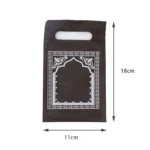 Muslim prayer rug Islam portable travel worship prayer mat rainproof fabric pocket pilgrimage mat tapis de prière - Image 6