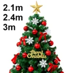 Large Green PVC Christmas Tree Decoration Set for Home