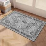 VIKAMA American Persian Machine Washable Carpet Low Pile Soft Non-Slip Welcome Doormat Home Decor Bathroom Kitchen Rug - Image 4
