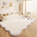 Custom Plaid K-Style Rug: Soft, Non-Slip Living Room Decor - Image 2