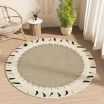 Soft Modern Geometric Rug: Plush Comfort for Living Spaces - Image 4