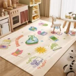 Colorful Cartoon Waterproof Floor Mat for Home & Travel