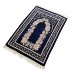 Muslim Prayer Rug Floral Muslim Prayer Mat Portable Prayer Blanket Tassels Cotton Chenille Praying Rug Ramadan Gift for Men Wome - Image 6