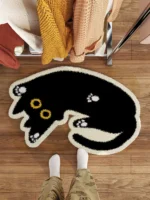 Charming Cartoon Rug: Washable, Anti-Slip & Ultra-Soft Home Mat