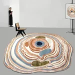 Unveil Modern Style: Irregular Geometric Washable Area Rug