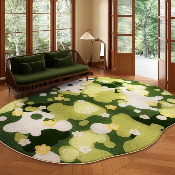 Customizable Geometric Rectangle Carpet – Soft & Minimalist Decor