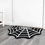 Gothic Spider Web Bath Mat - Non-Slip & Machine Washable - Image 4