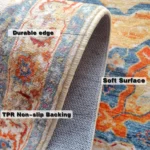 VIKAMA Morocco Carpet Room Rug Foldable Imitation Cashmere Wash Back Machine Washable Sofa Blanket Bedroom Rug Home Decor - Image 5