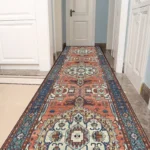 VIKAMA Persian Style Living Room Hall Rug Long Hallway Corridor Rug Staircase Decorative Rug Kitchen Floor Mats Home Decoration