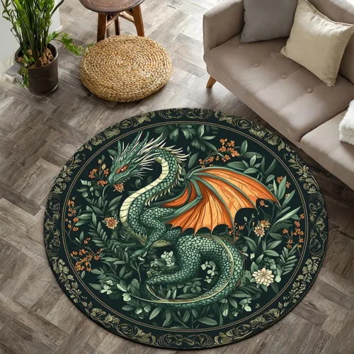 Elegant Persian Print Anti-Slip Carpet for Home & Hotel Use