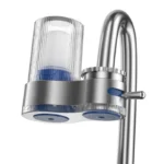Tap Water Purifier Filter with Long Lasting Washable Ceramic Core Fits Kitchen Faucet Includes 2 Replacement Filters and Aerator