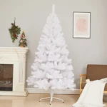 Elegant White Christmas Tree - 120/150/180 cm PVC Decor - Image 4
