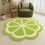 VIKAMA Autumn/Winter Warmth Floral Living Room Carpet Bedroom Side Rug Vanity Table Computer Chair Home Decoration - Image 3