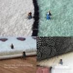Cartoon Design Waterproof Anti-Slip Flannel Rug for Home - Image 4