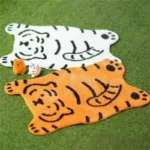 Cartoon Design Waterproof Anti-Slip Flannel Rug for Home