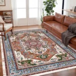 VIKAMA Bohemian crystal velvet Rugs, living room coffee table, sofa carpet, study, bedroom, waterproof and dirt resistant carpet - Image 4