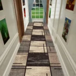 Plush 3 D Geometric Rug: Custom Size, Washable & Anti-Slip