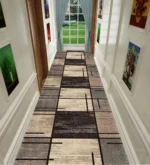 Plush 3 D Geometric Rug: Custom Size, Washable & Anti-Slip