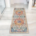 VIKAMA Retro Style Bohemian Indoor Runner Rug for Dining Bar Laundry Rooms Floor Mat Long Carpet Home Decor Kitchen Floor Pad - Image 4