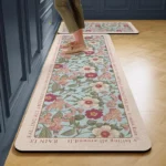 Carpet for Kitchen Floor Mat Pvc Leather Waterproof Non-slip Foot Mats Oil-proof Long Rug Spring Flower Home Decoration Rugs