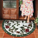 Customizable Floral Entrance Mat - Water-Resistant & Non-Slip - Image 2