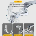 1080° Rotating Water Purification Filter Plastic Faucet Mechanical Arm Spray Head Kitchen Washbasin Extension Tap Aerator Univer - Image 3
