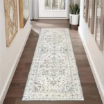 VIKAMA Bohemian Corridor Area Rug Crystal Velvet Long Rug for Living Room, Bedroom, Sunroom, Hardwood Floor Pad, Home Decoration - Image 5